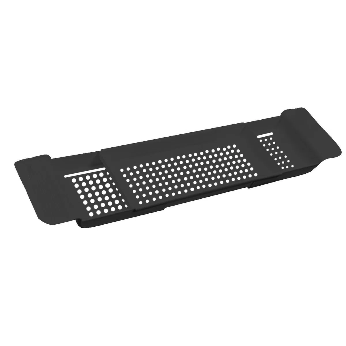 Bandeja de baño, bandejas de baño para Todo el baño, Organizador de bañera Ajustable, Bandeja de Almacenamiento sobre la bañera, Bandeja de bañera, Organizador de baño/Negro para Vino, Taza,
