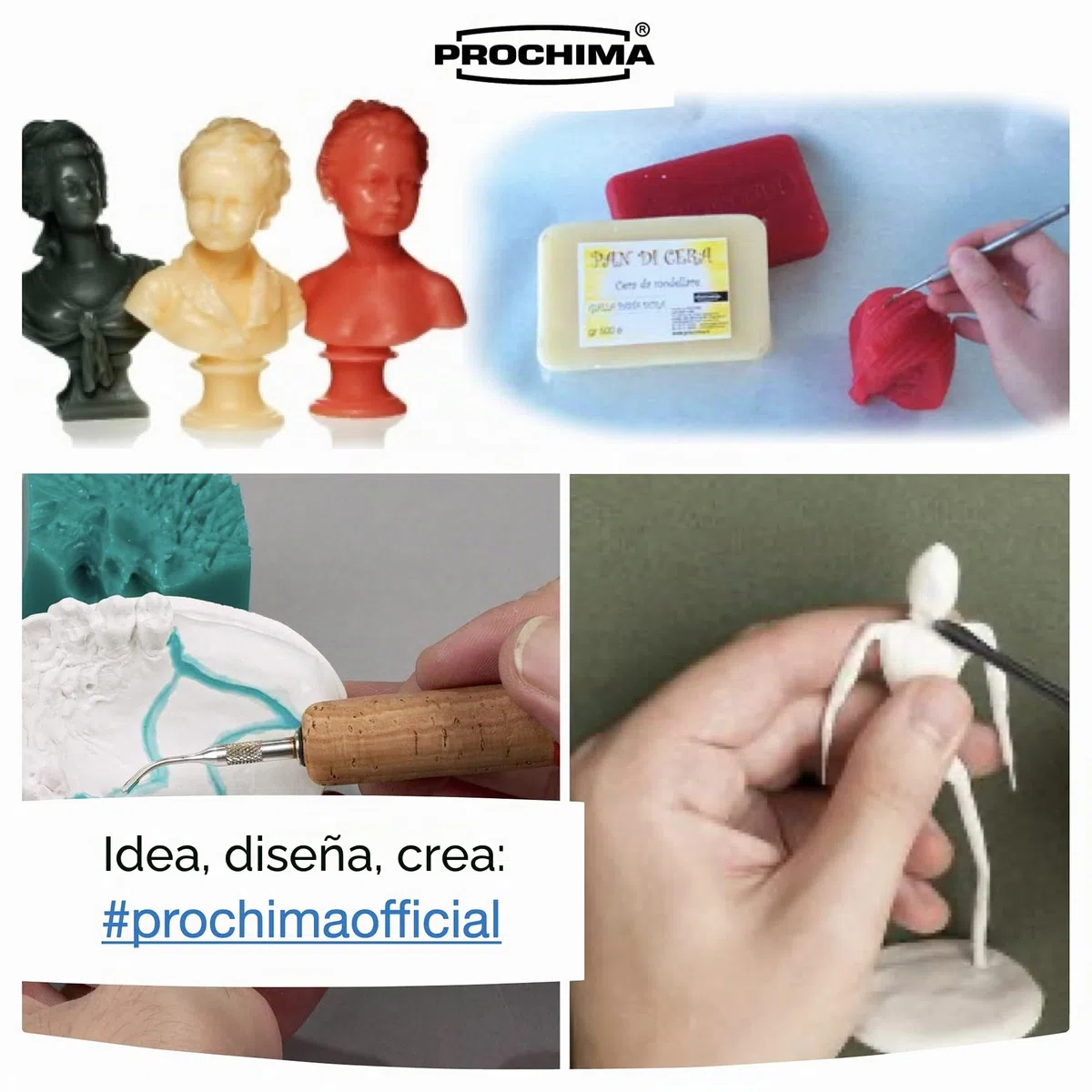 prochima cm888g500 Pan de cera, roja, Pasta Suave, 500 gr