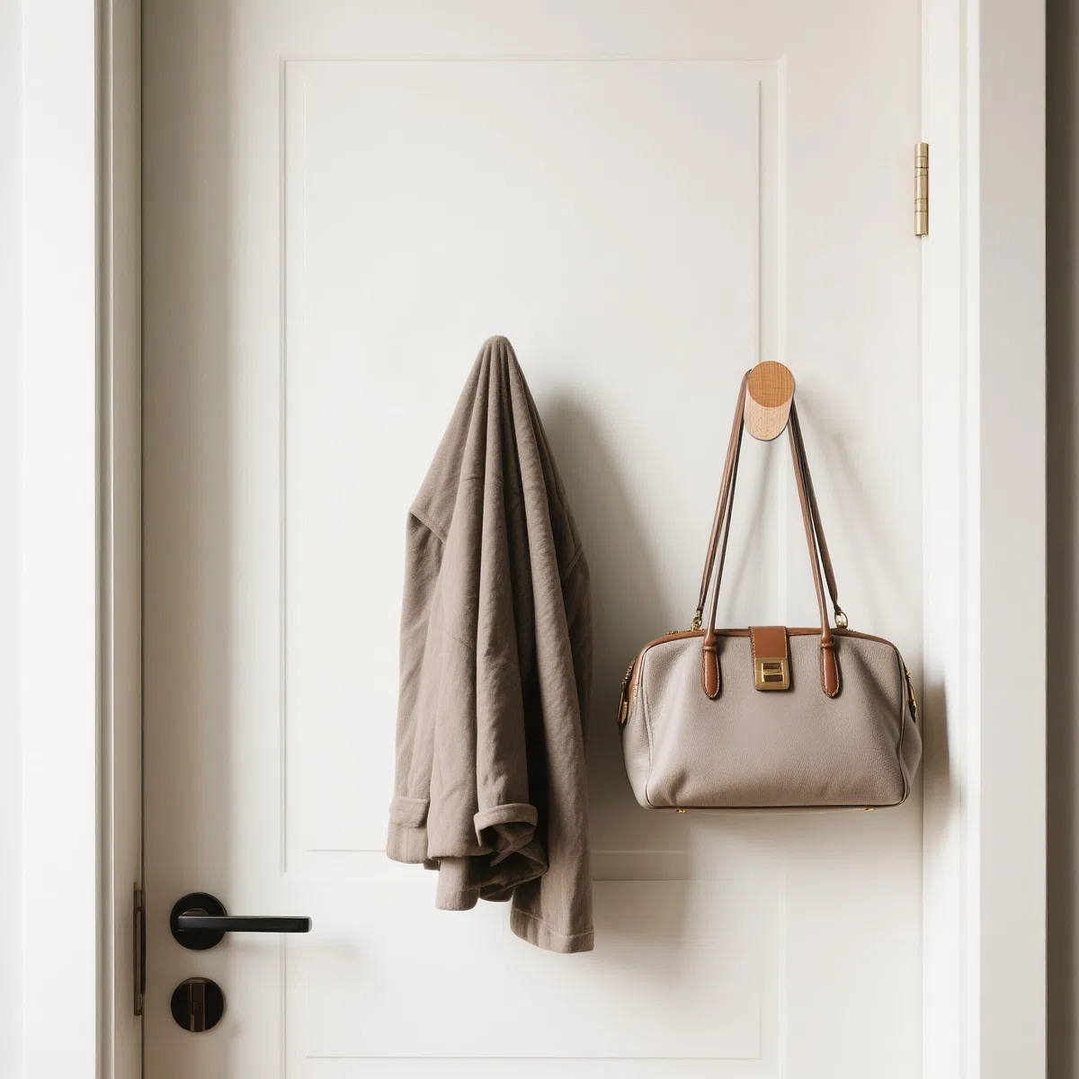 Percha Pared Madera Ganchos Multiuso para Colgar Gorros Abrigos Bufandas Chaquetas Ropa En Dormitorio Sala De Estar 6 Piezas
