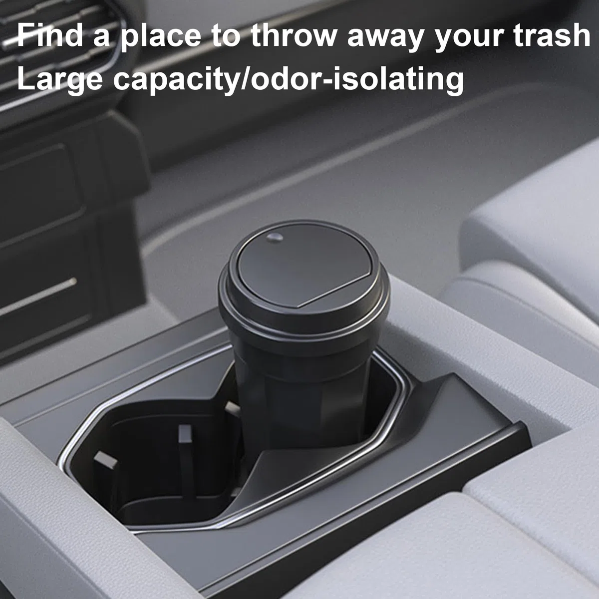 Cubo de basura para coche - Contenedor de basura no abrasivo en forma de copa | Almacenamiento de residuos de vehículos | Para camping coche viaje por carretera SUV RV furgoneta asiento trasero
