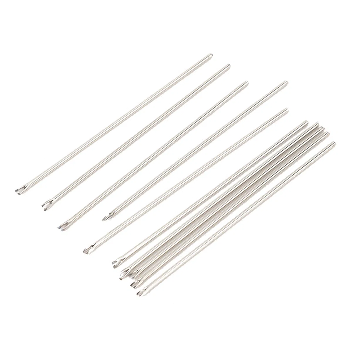 Generic 10 Agujas de Acero Inoxidable para Enraizar el Pelo de Muñeca, Herramienta de Repuesto para Hacer Pelucas, Aguja para Pelo de Muñeca (0,8 mm)