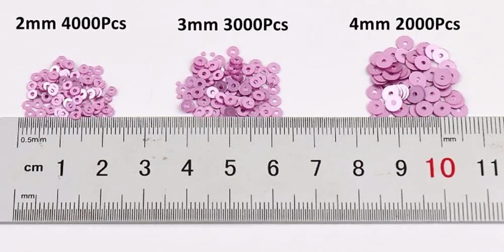 3000 unidades de lentejuelas para manualidades con lentejuelas sueltas con lentejuelas iridiscentes para manualidades, fabricación de costura, pegar, enhebrar, brillantes y decorativas, bodas de 3 mm