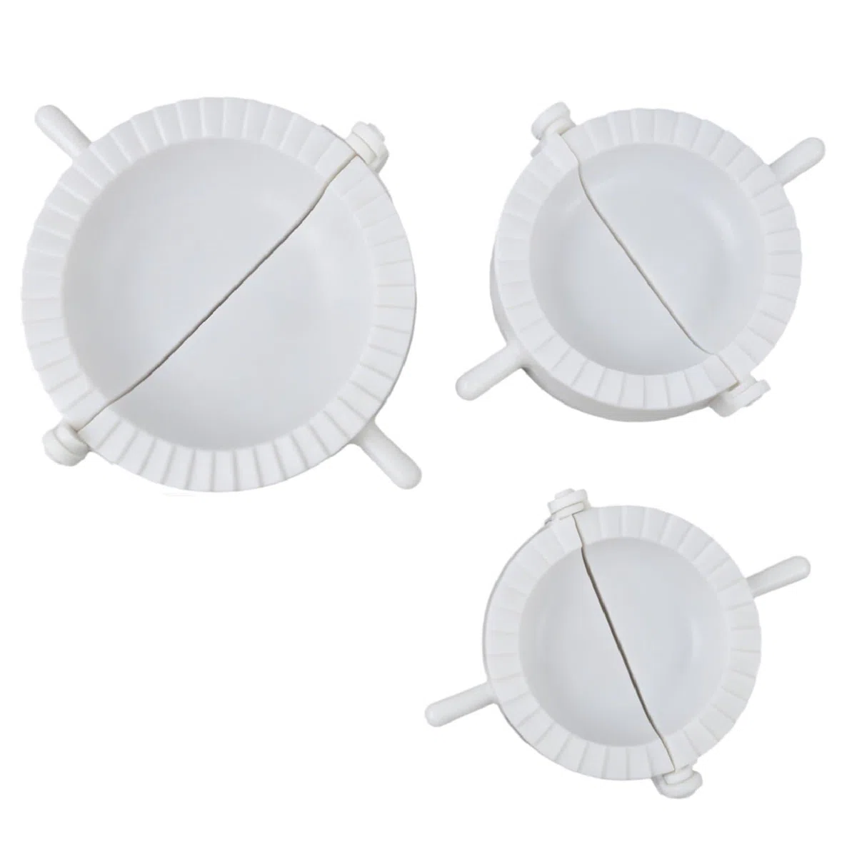 Juego de 3 moldes para raaviolis y albóndigas, molde manual para pasta rellena, para raavioli, albóndigas, empanadas, Samoussas, pasta de relleno casera, fácil de usar